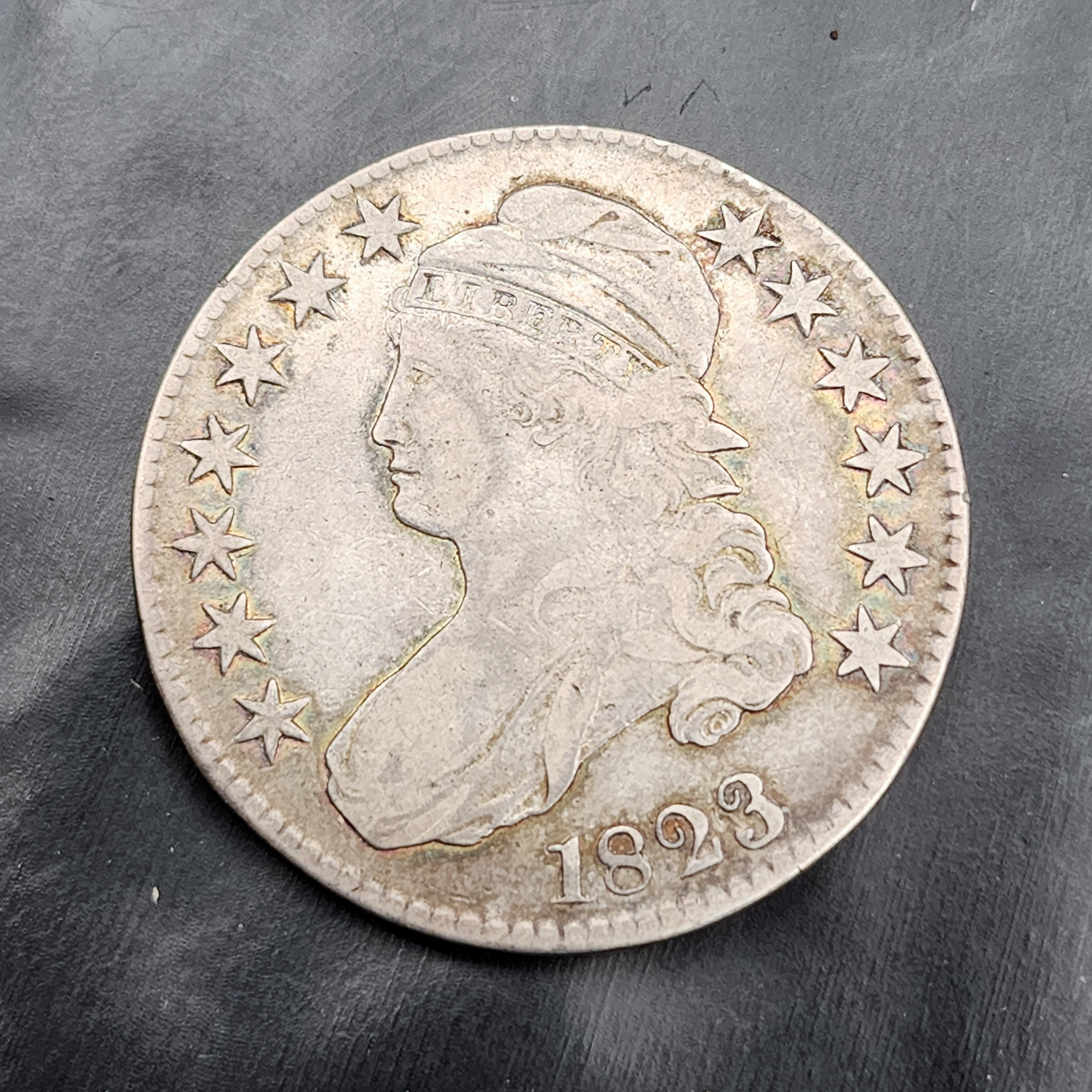 1823 Capped Bust Half Dollar O-110a R3 VF-EF Condition, Nice Coin 🌟 - Picture 2 of 3