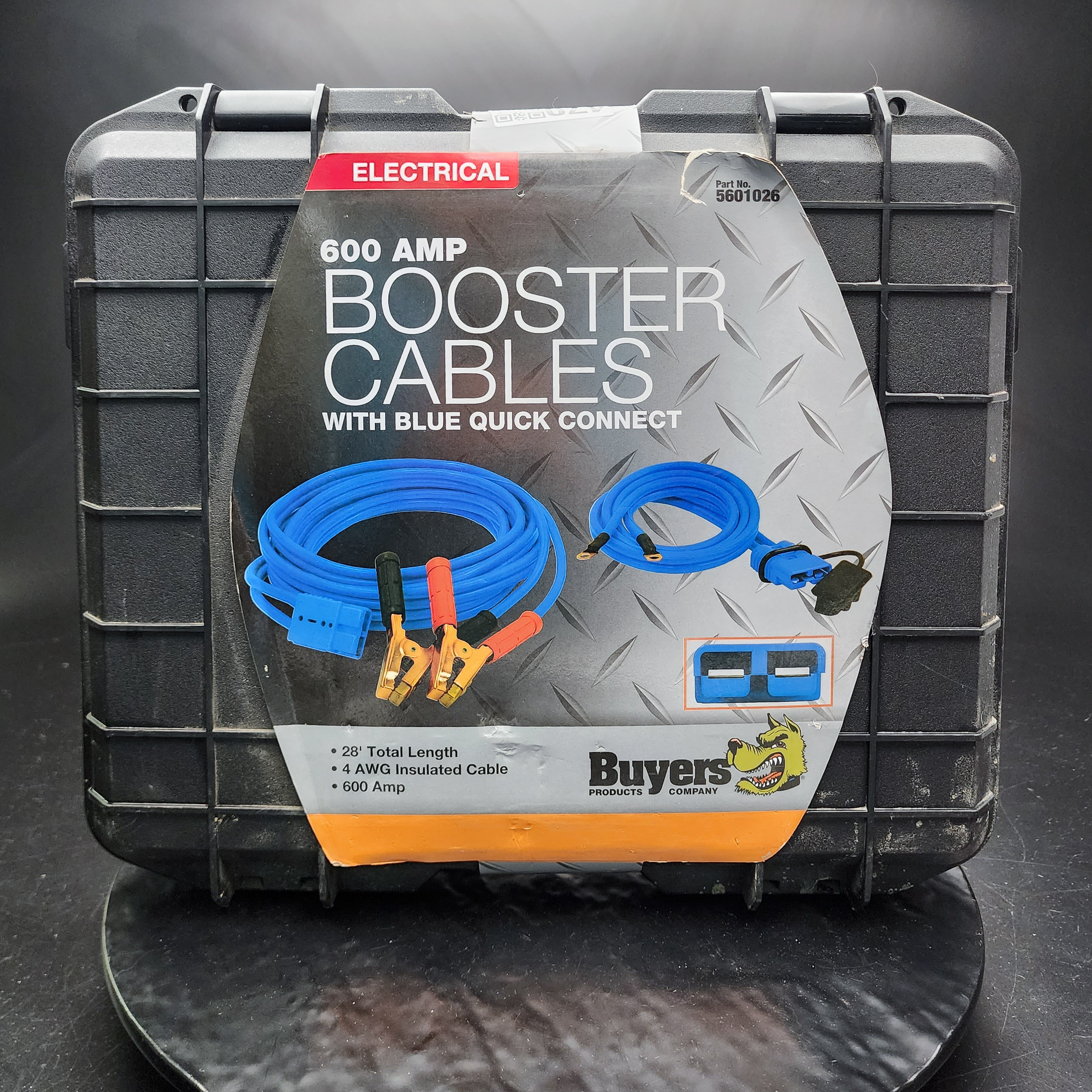 Buyers 28' Booster Cables w/ Blue Quick Connect - 600 AMP Carry Case New 🔌 - Picture 1 of 4