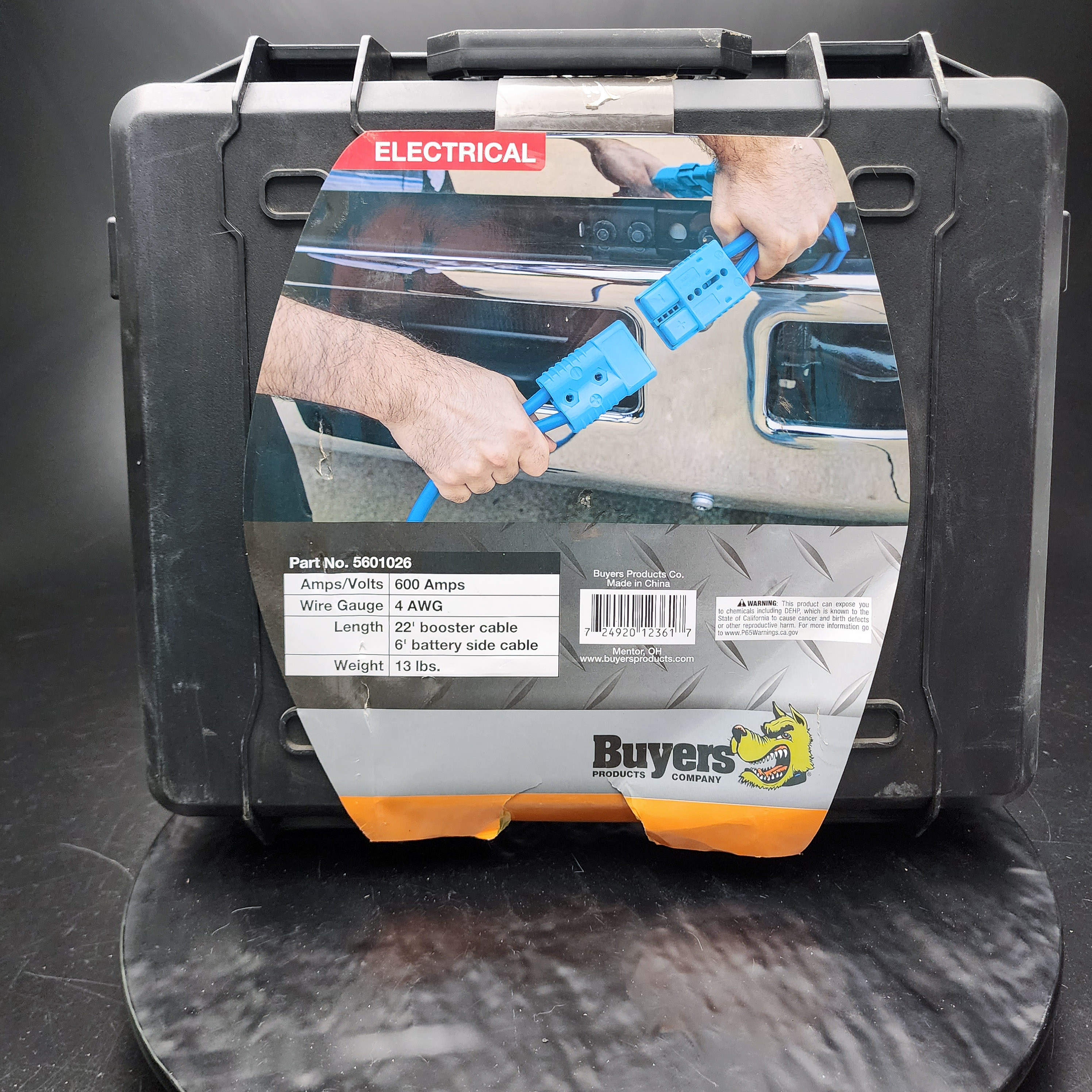Buyers 28' Booster Cables w/ Blue Quick Connect - 600 AMP Carry Case New 🔌 - Picture 2 of 4